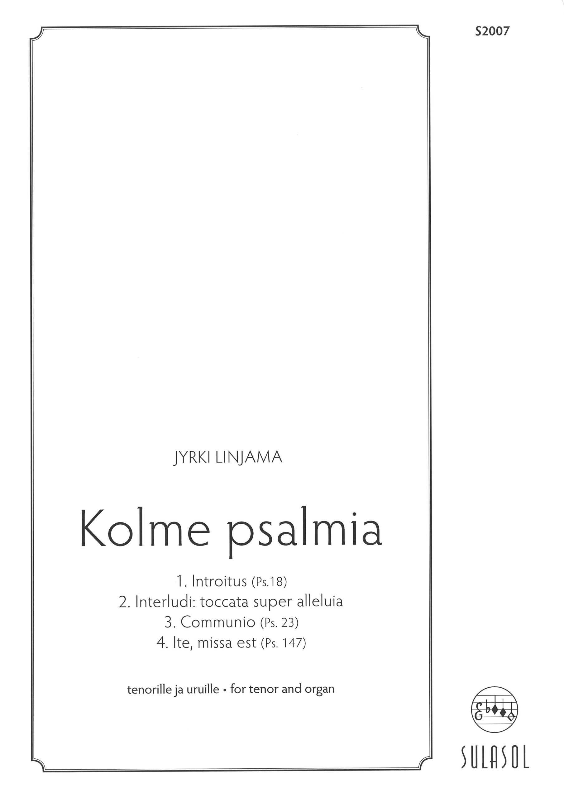 Three Psalms